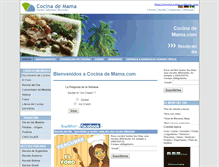 Tablet Screenshot of cocinademama.com